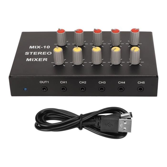 Distributeur Audio Actif - 1 Entrée / 2 Sorties - Interface 3,5 Mm - Pour Casque, Ampli - Alimentation 5V - Aluminium