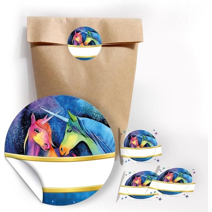Zoxopoai – Lot De 54 Accessoires Fête Anniversaire – Bracelets, Autocollants, Badges, Sacs Cadeaux – Pour Garçons Et Filles