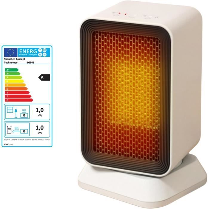 Chauffage D'Appoint 1000W Eco Radiateur Electrique Céramique,Ptc — free download