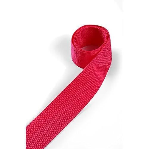 Sangle Nylon 25 Mètres X 25 Mm - Argent, Résistante, Pour Bricolage, Sacs à Dos, Couture Et Réparation Outdoor