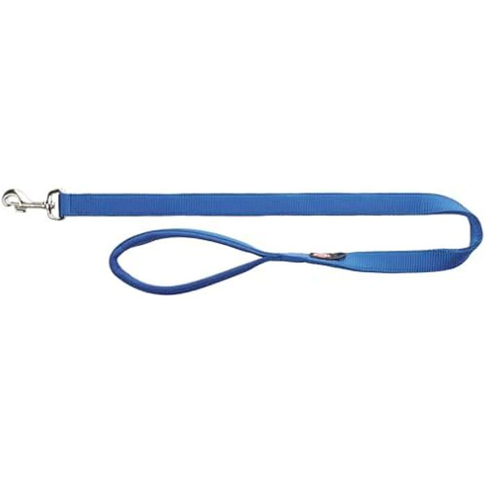 Laisse pour chien - TRIXIE - Premium - 1 00 m - 25 mm - Bleu