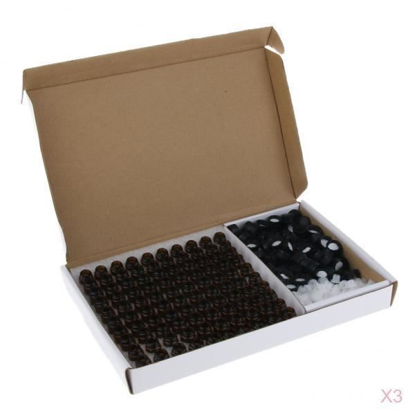 Casquette Amber Body Black dailymall 104pcs 1ml Flacon Huile Essentielle Vides Fiole en Verre Bouteille de Laboratoire /Échantillon
