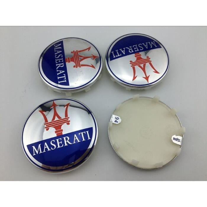 dzggs 4 pièces Auto Cache Moyeux pour Maserati 56mm, ABS