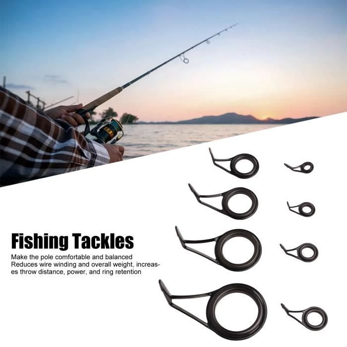 Anneaux De Guidage Pour Canne à Pêche - Anti-enchevêtrement, Résistance Forte, Lot De 10/40 - Neuf