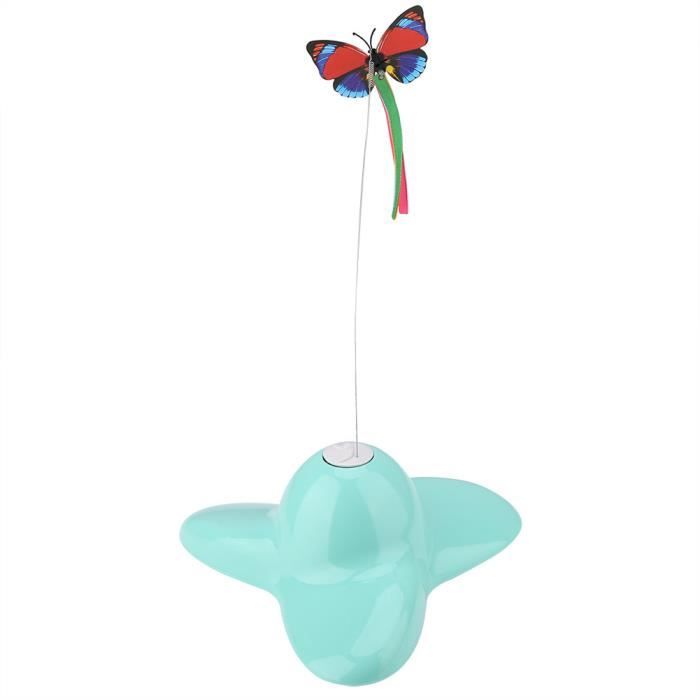 Meilleurs prix pour Vvikizy Jouet pour chat papillon lumineux tournant jouet rotatif électrique pour chat teaser rotatif 360°