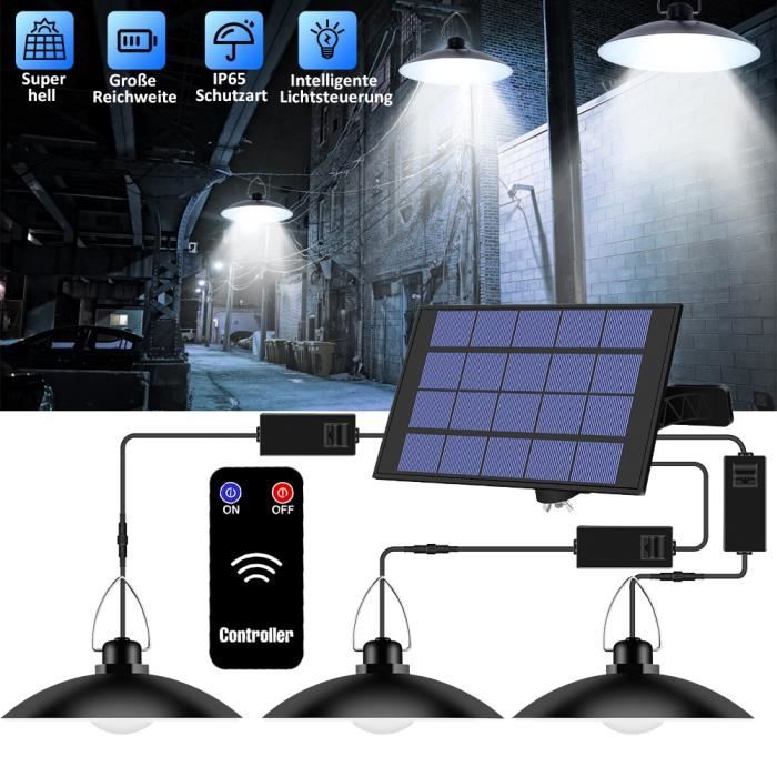 Lampe Suspendue Solaires avec Panneau Solaire éclairage Solaire pour Extérieur,Camping,Randonnée