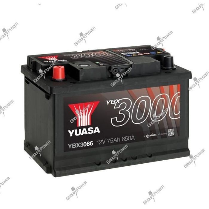 BATTERIE YUASA YBX3086 12V 76Ah 680A - Batteries Auto, Voitures, 4x4, Véhicules Start & Stop Auto - Foto 11