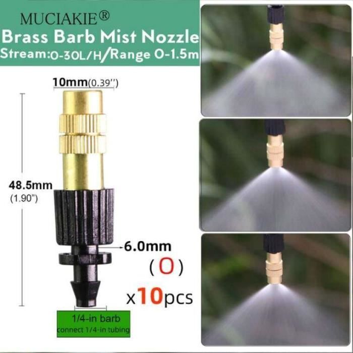100 Goutteurs D'irrigation HEKOBAG Réglables 360° - Pour Tubes 4/7mm - Arrosage Goutte à Goutte Jardin