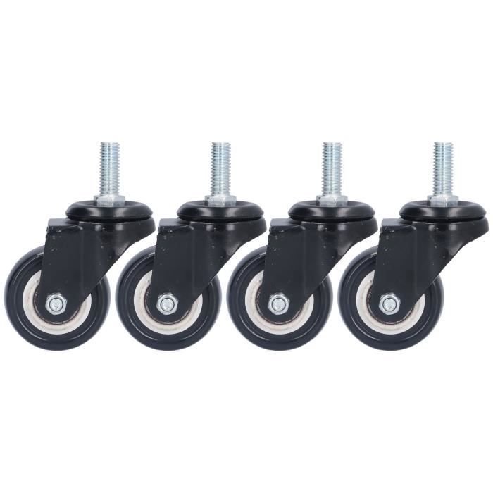 Roulettes De Nivellement à Tige Filetée M8 - Hauteur Réglable 40mm, Charge 880 Lb Pour Meubles Industriels
