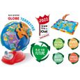 Clementoni - Premier globe interactif - Animaux et continents - Fabriqué en Italie - Plastique recyclé-1