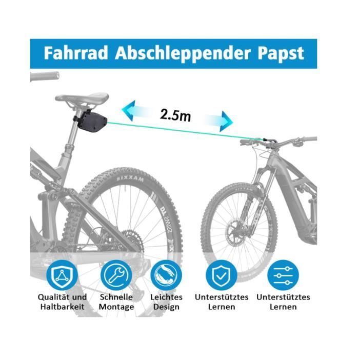Corde de remorquage de vélo rétractable,Barre Traction Velo Enfant
