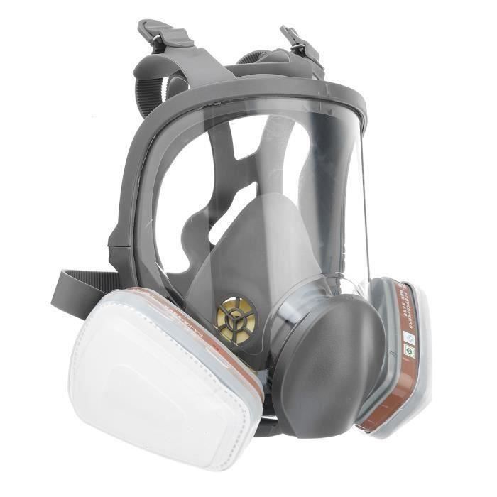 Masque à Gaz Pour Soudeur, Peinture En Aérosol, Filtre à Trous De Respirateur En Plastique Souple Et En Caoutchouc