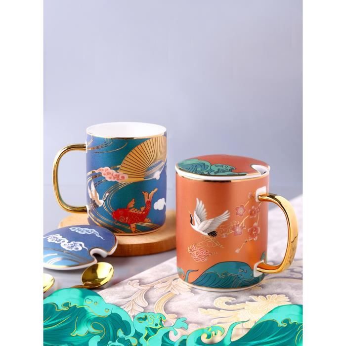 Tasse Goebel The Wave – Design Hokusai Silver, Porcelaine, 13x11x10 Cm – Neuf