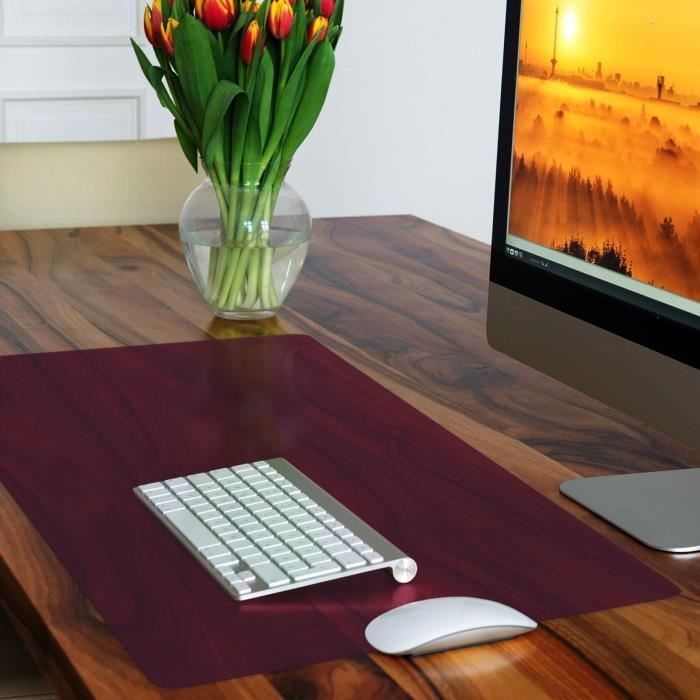 Sous-Main De Bureau Et Maison Étanche, Tapis De Souris, Tapis De Bureau Antidérapant, En Cuir Pu