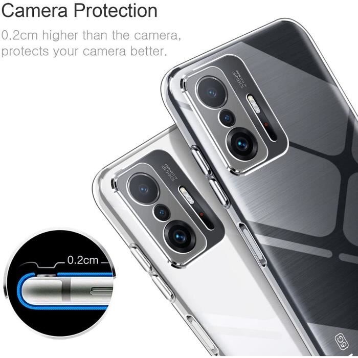 Coque TPU Transparente + 2 Verres Trempés Pour Xiaomi 11T / 11T Pro - Little Boutik
