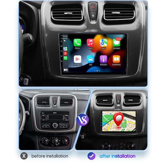 Autoradio Android 13 Per Dacia Duster Sandero Dokker Logan Lodgy | 7 Pollici 2+64GB, CarPlay Wireless E GPS