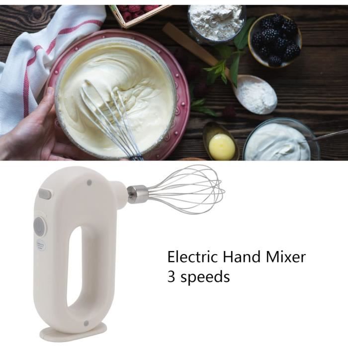 Fouet électrique 3 Vitesses Rechargeable USB Fdit Batteur à œufs électrique Batteur à Main électrique Sans Fil Avec Mixeur Main Portable Support Inclus Fouet électrique 3 Vitesses Rechargeable USB Fdit Batteur à œufs électrique Batteur à Main électrique Sans Fil Avec Mixeur Main Portable Support Inclus