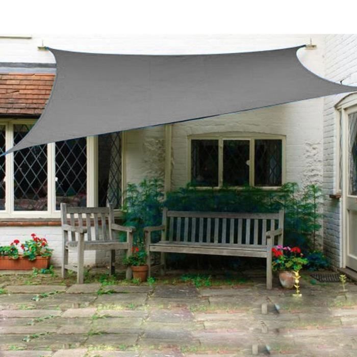 Voiles D'ombrage Rétractables Anti-UV - Polyester 300D - Neuf - Protection Jardin