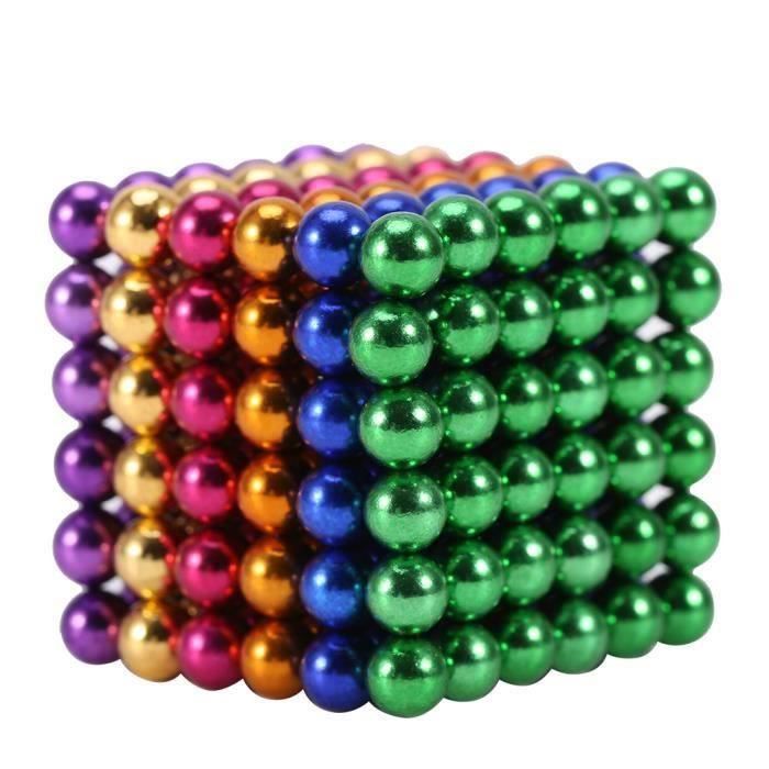 AL07433-Cube magnétique magique - 216 billes 5mm 6 couleurs Boule magnétique  en néodyme HB066 - Cdiscount Jeux - Jouets