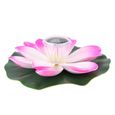 VGEBY lumière LED Lumières de piscine solaires pour bassin LED Lampe flottante étanche à fleur de lotus à couleur changeante-2
