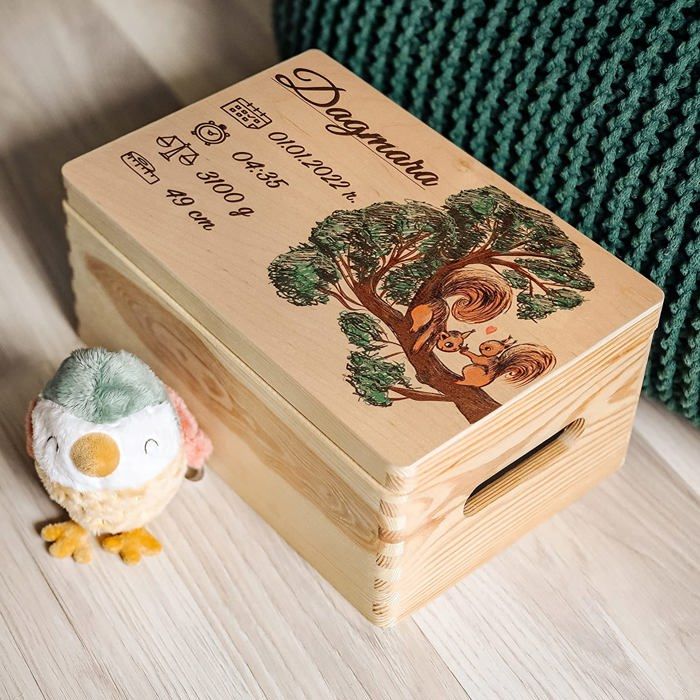 Cadeau naissance personnalisable Boîte à souvenirs Coffret