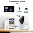 RUMOCOVO® WIFI GSM système de sécurité d'alarme maison intelligente App contrôle avec caméra IP alarmes de sécurité version2-3