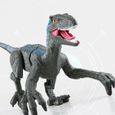 SHOP-STORY - VELOCIRAPTOR GREY : Dinosaure Télécommandé avec Lumières et Sons-3
