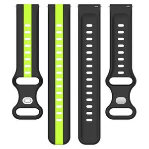 Bracelet Montre Silicone 22mm Noir - Universel, Style Militaire Plongeur, Occasion