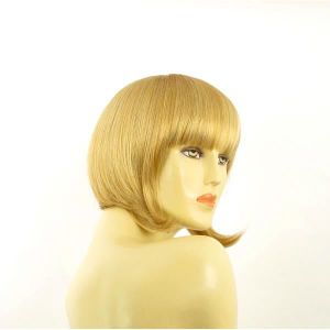 Perruque Courte Femme ALINE - Blond Clair Cuivré Réaliste, Neuve Avec étiquettes