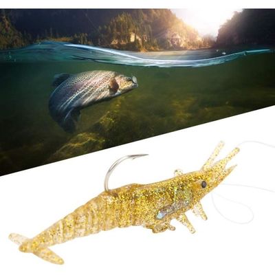 Lot De 30 Leurres Souples Crevette – 4 Cm, Action Réaliste, Pour Eau Salée/douce, Bar Truite Poisson-chat