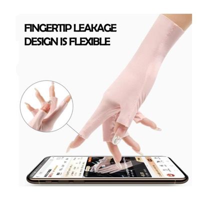Gants D'été Anti-Uv Pour Femmes Protection Solaire En Soie Glacée Gants