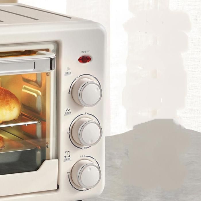 Mini Four électrique 22 Litres – Température Réglable 120-250°C, Minuterie 60 Min, Grille Et Lèchefrite Incluses – Idéal Pour Familles, Snacks, Barbecues