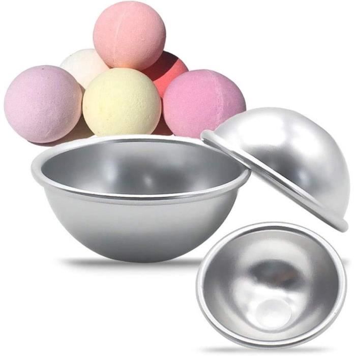 Moules à Bombes De Bain Métalliques – Lot De 16 (8 Paires) – Alliage Aluminium, 3 Tailles – DIY, Savon, Chocolat