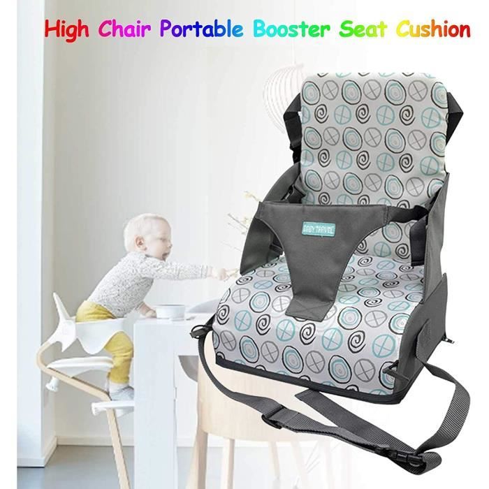 Coussin Rehausseur Chaise Enfant Portable Réhausseur Coussin De Siège,  Sécurité Eponge Confortable Coussins avec Longue Sangle[69] - Cdiscount  Puériculture & Eveil bébé