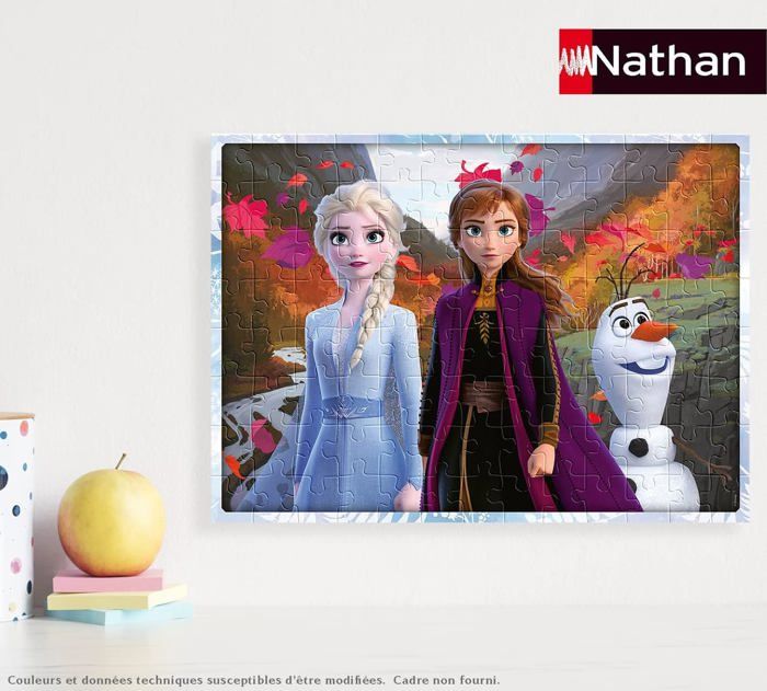 Puzzle La Reine des Neiges 2 - Nathan - 100 pièces avec trieur - Pour ...