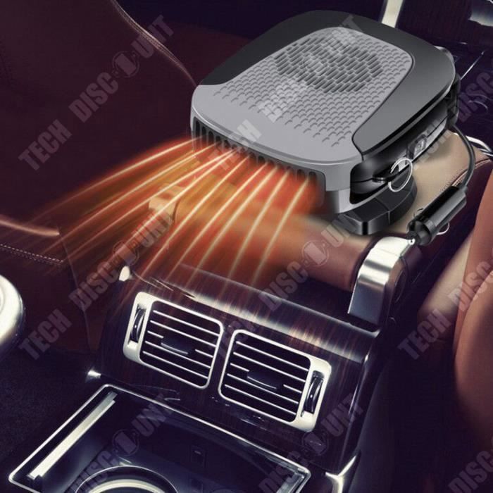 Chauffage de Voiture 12V 120W Radiateur Soufflant Voiture Portable 2 en 1
