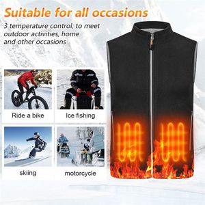 Gilet Chauffant Avec Batterie 20000mAh - 21 Zones, 3 Niveaux De Chaleur - Pour Ski, Randonnée, Moto, Camping - Taille XL