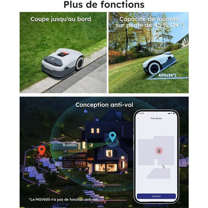 ANTHBOT Genie 600 Robot Tondeuse Sans Fil Périphérique (Vision IA + RTK — free download