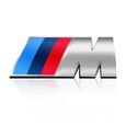 Logo Sigle Embleme BMW M Adhésif Métal 73mm*27mm-0