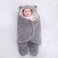 Universelle Sac de Couchage Bébé Hiver Couverture Emmaillotage Bébé Produits pour bébés longueur 78cm 3-6 mois Gris-0