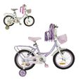 Vélo pour enfants Makani Breeze 16 pouces - Violet - Cadre en métal-0