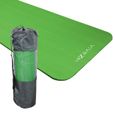 Tapis de yoga, de gym, d'exercices 180 x 60 x 1,2 cm + sac de transport - Vert - Vivezen-0