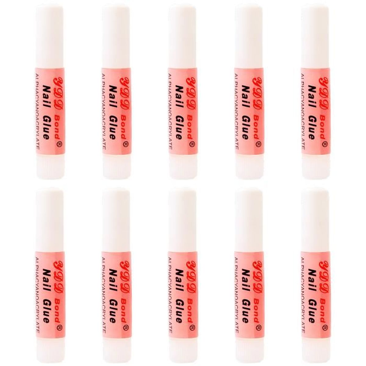 10pcs Colle à Ongles Et Strass