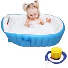 Baignoire Gonflable pour Bébés FOLAYA - Anti-Glissante et Pliable - Pour 0-3 ans - Bleu