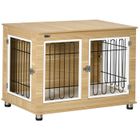 PAWHUT Cage chien 2 portes verrouillables avec coussin déhoussable