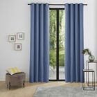 UNIVERS DECOR Lot de 2 rideaux occultant phonique et thermique doublé polaire "Arctique" Bleuet