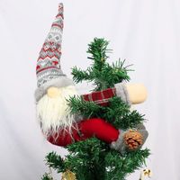 Gnome pour sapin de Noël, décoration de gnome faite à la main, ornement amusant pour sapin de Noël,Gris
