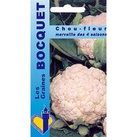 Sachet de  Chou fleur merveille de toutes saisons - 1 g - légume fleur - LES GRAINES BOCQUET