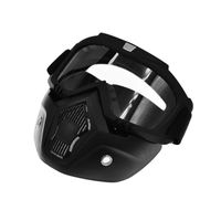 Lentille transparente - Lunettes pour casque de moto Shark, Motocross, rétro, coupe vent, ouvert, masque