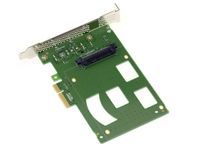 Carte  PCIe x4 Type PCIe 3.0 pour SSD PCIe NVMe U.2 U2 68-pin SFF-8639. Montage direct sur carte sans cordon.